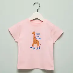 YAMP - Polera Manga Corta Bebé Niña Algodón