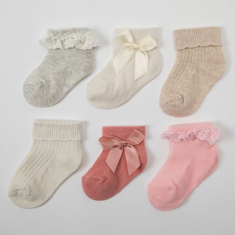 YAMP - Pack De 6 Calcetines Algodón Bebé Niña Yamp