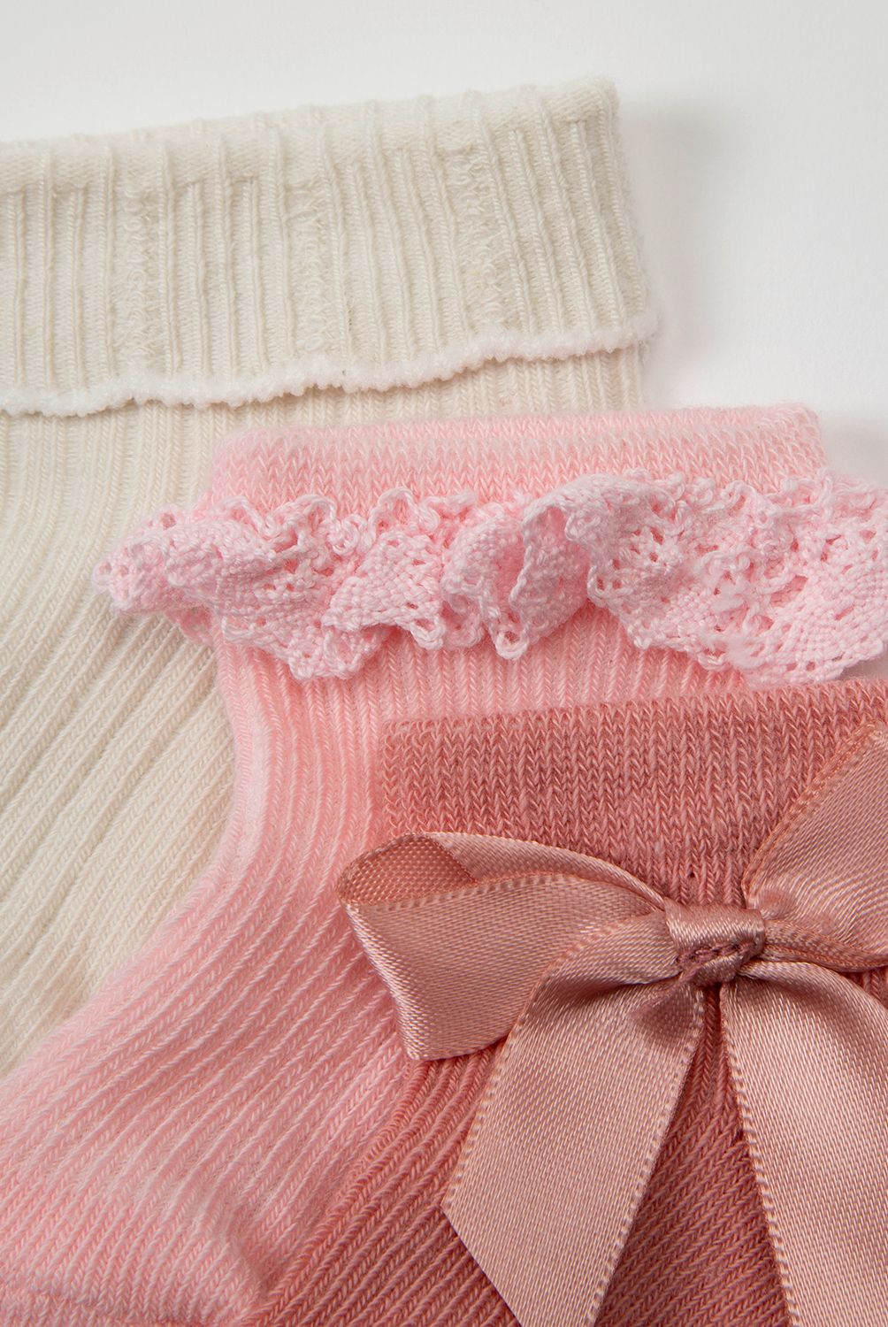YAMP - CALCETIN BEBE PMEDIASJAC FLOWERS 12-24M