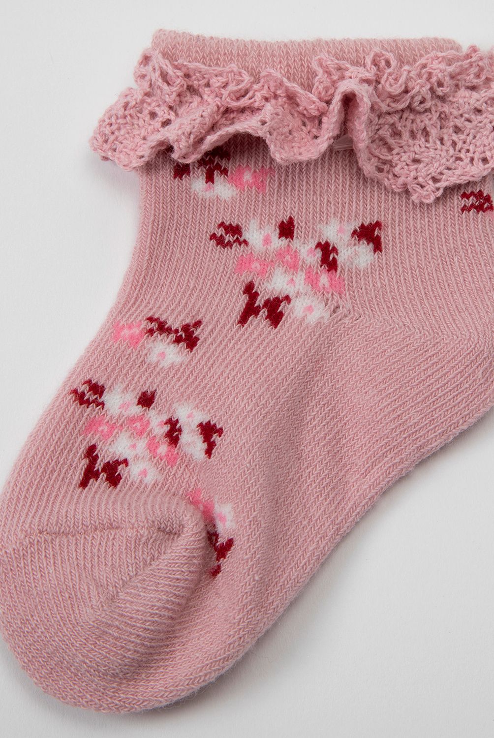 YAMP - CALCETIN BEBE PMEDIASJAC FLOWERS 12-24M