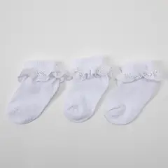 YAMP - Pack De 3 Calcetines Algodón Bebé Niña