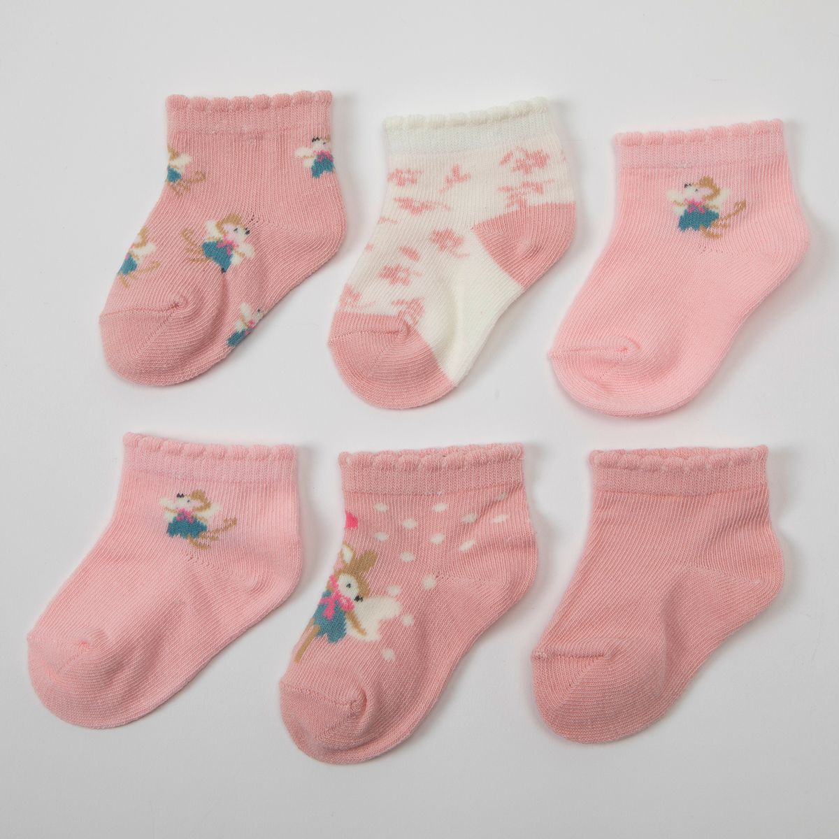 YAMP - Pack 6 Calcetines Bebé Niña Yamp