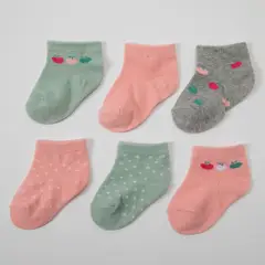 YAMP - Pack 6 Calcetines Unisex Bebé