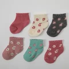 YAMP - Pack 6 Calcetes Unisex Bebé