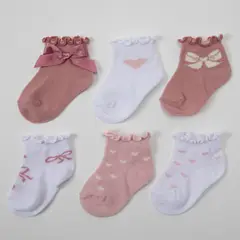 YAMP - Pack 6 Calcetines Bebé Niña