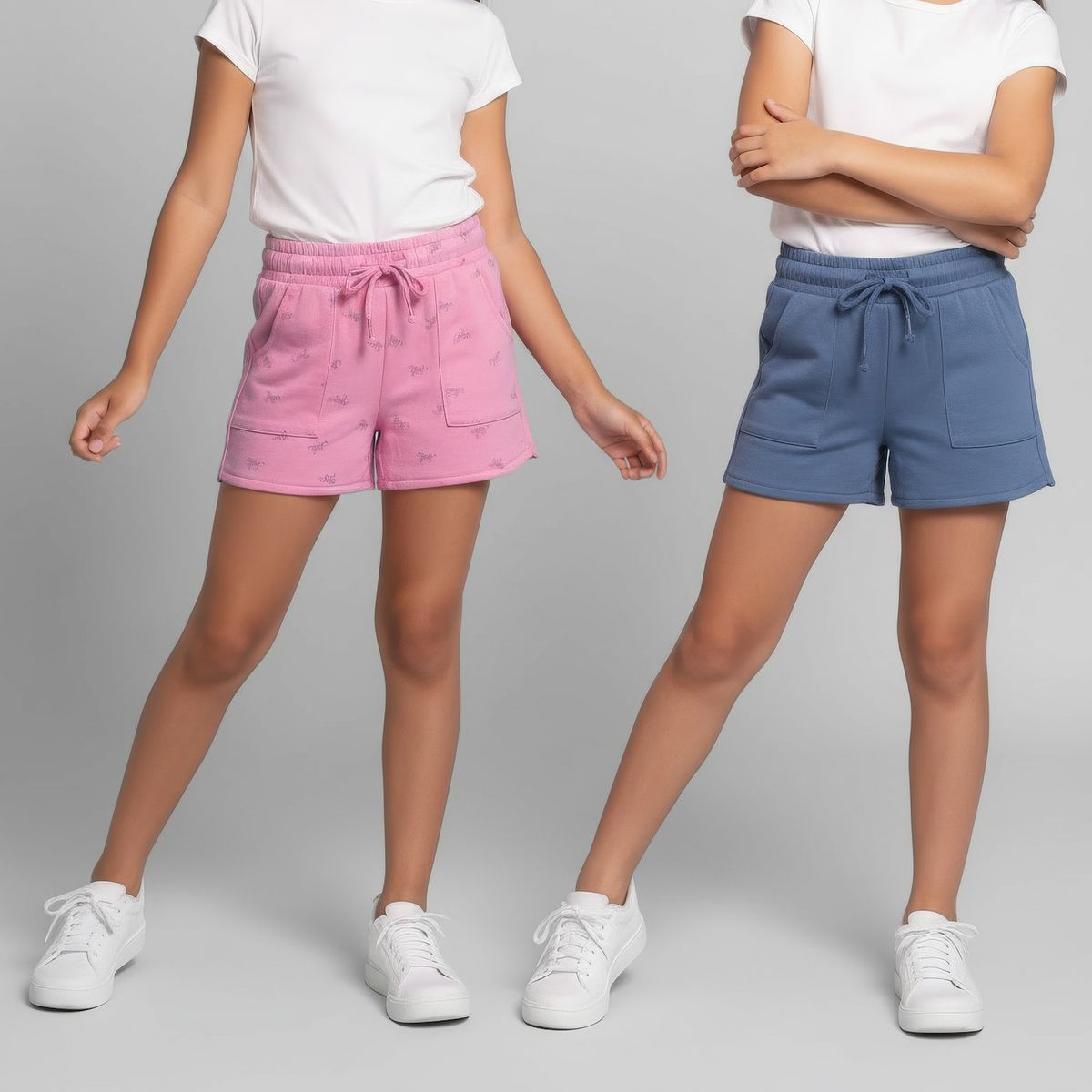 YAMP - Pack 2 Shorts Niña Polialgodón Yamp