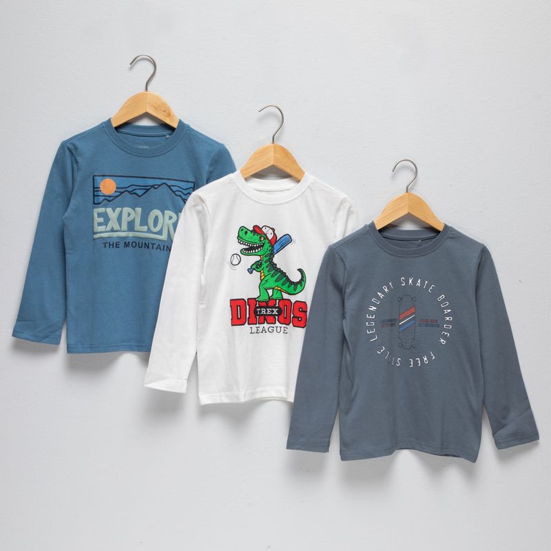 YAMP - Pack 3 Poleras Niño Yamp
