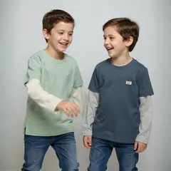 YAMP - Pack 2 Poleras Algodón Niño