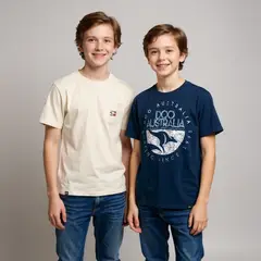 DOO AUSTRALIA - Pack 2 Poleras Algodón Niño