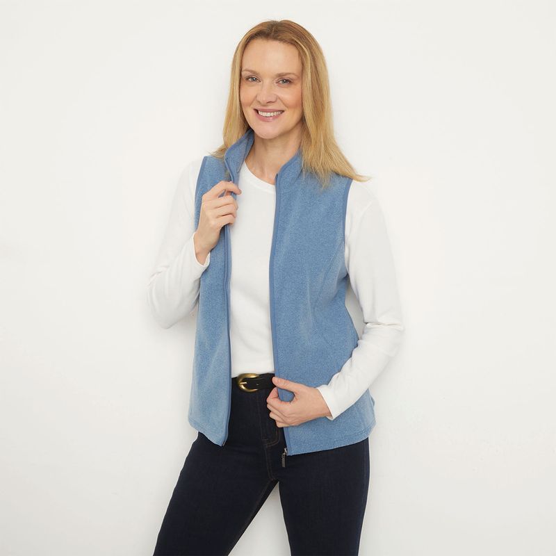 NEWPORT - Polerón Polar Mujer Newport Sin Mangas Cuello Alto