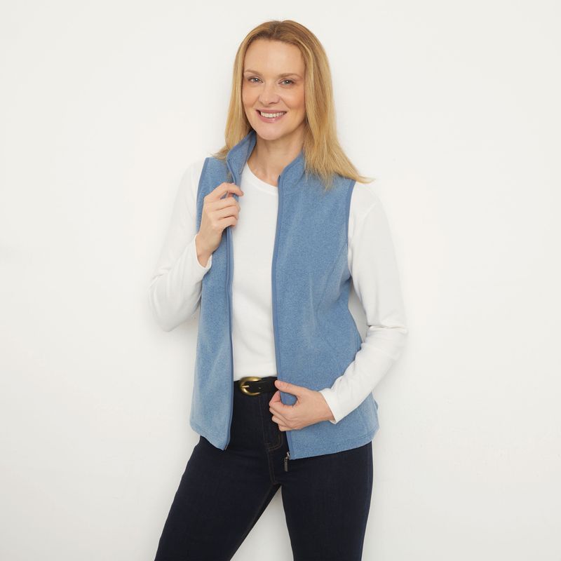 NEWPORT - Polerón Polar Mujer Newport Sin Mangas Cuello Alto