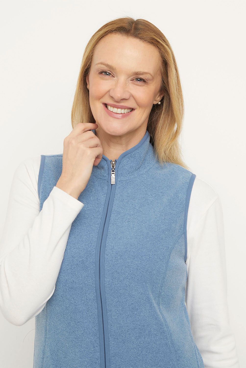 NEWPORT - Polerón Polar Mujer Newport Sin Mangas Cuello Alto
