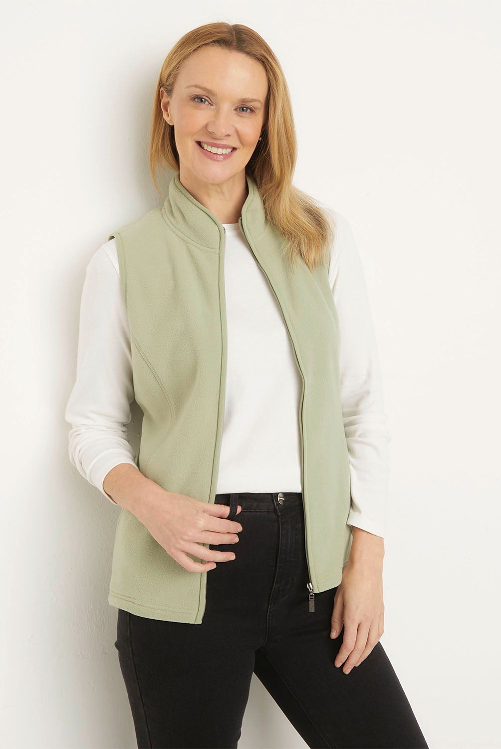 NEWPORT - Polerón Polar Mujer Newport Sin Mangas Cuello Alto