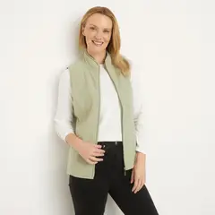 NEWPORT - Polerón Polar Mujer Sin Mangas Cuello Alto