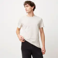 BASEMENT - Polera Manga Corta Cuello Redondo Algodón Hombre