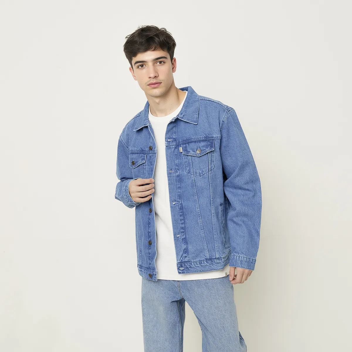 BEARCLIFF - Chaqueta De Jeans Hombre Bearcliff