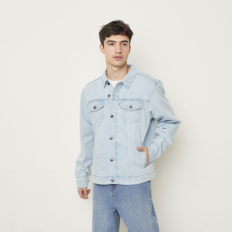 BEARCLIFF - Chaqueta De Jeans Hombre Bearcliff