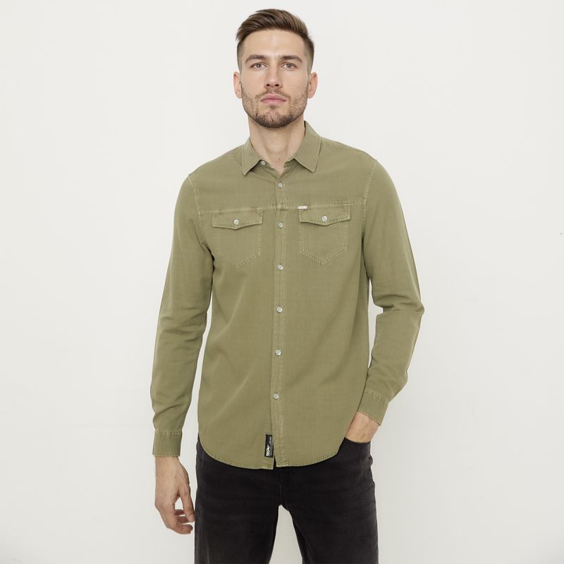 MOSSIMO - Camisa Manga Larga Hombre Mossimo