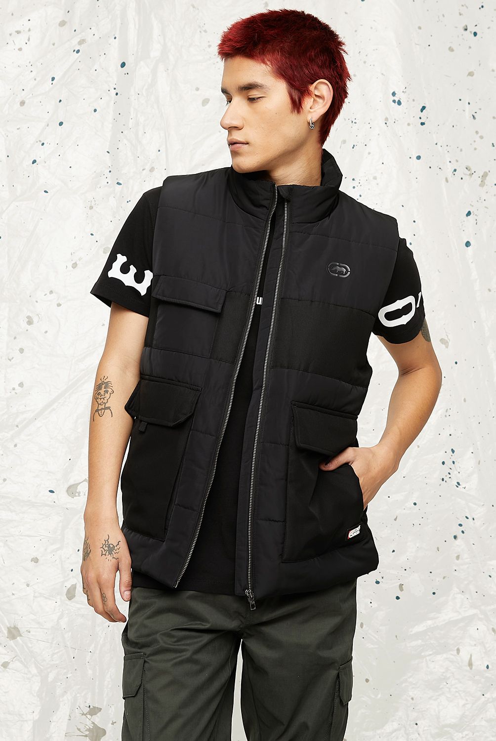 ECKO - Parka Sin Mangas Hombre Ecko