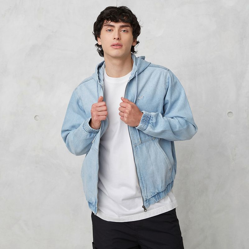 BEARCLIFF - Chaqueta De Jeans Hombre Bearcliff