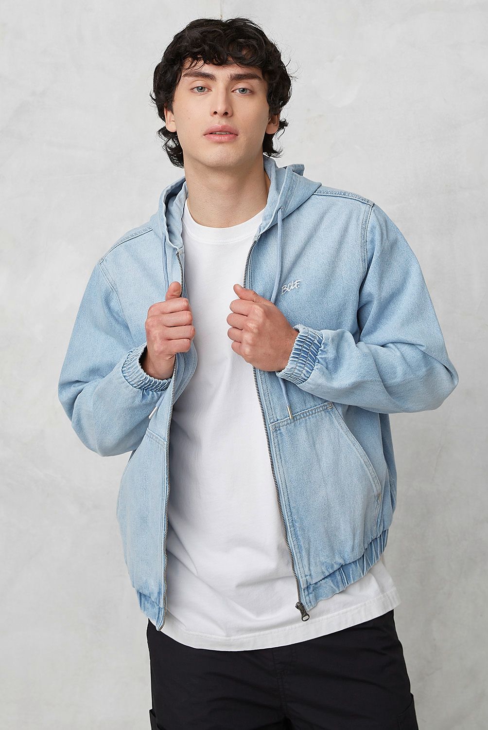 BEARCLIFF - Chaqueta De Jeans Hombre Bearcliff