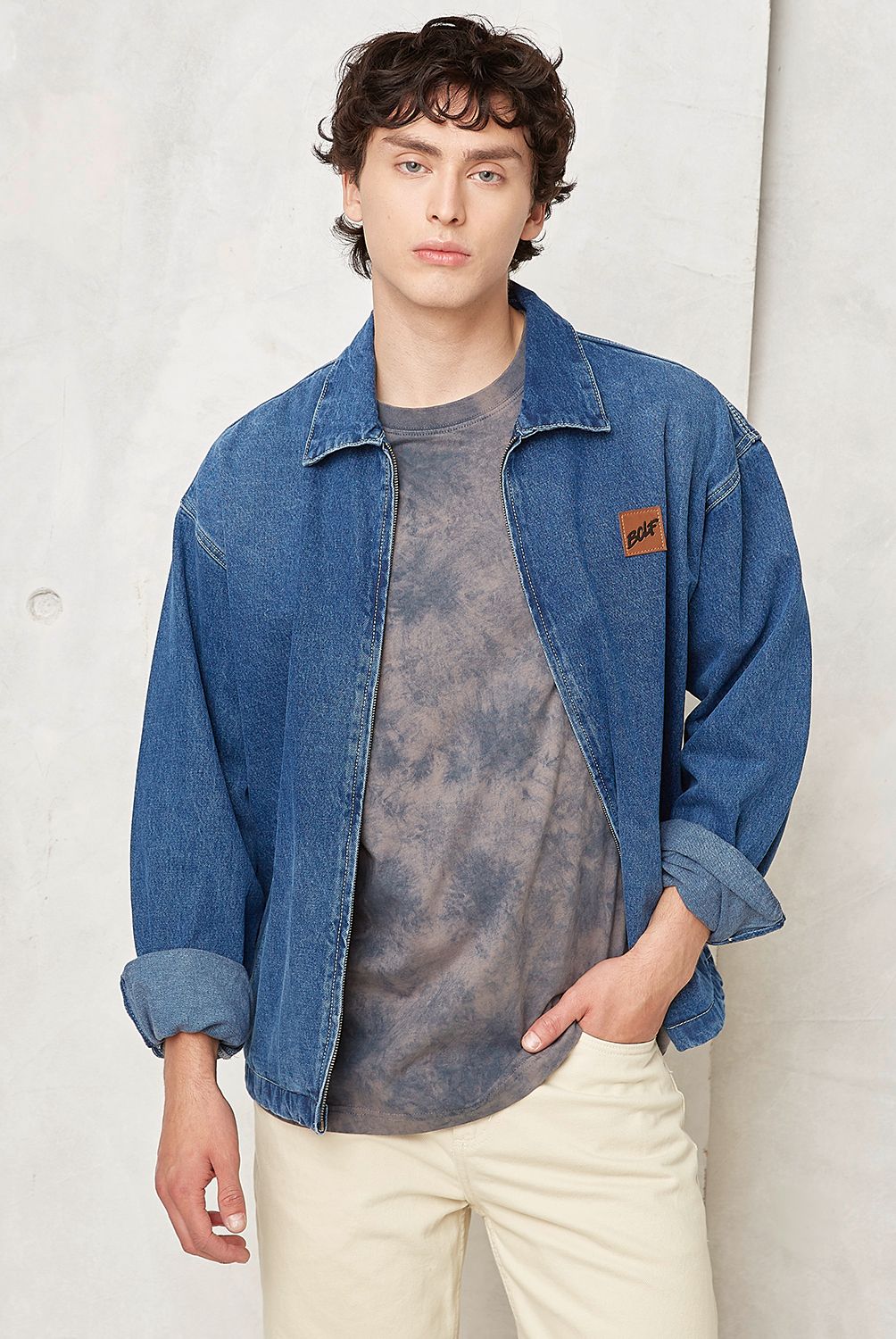 BEARCLIFF - Chaqueta De Jeans Hombre Bearcliff