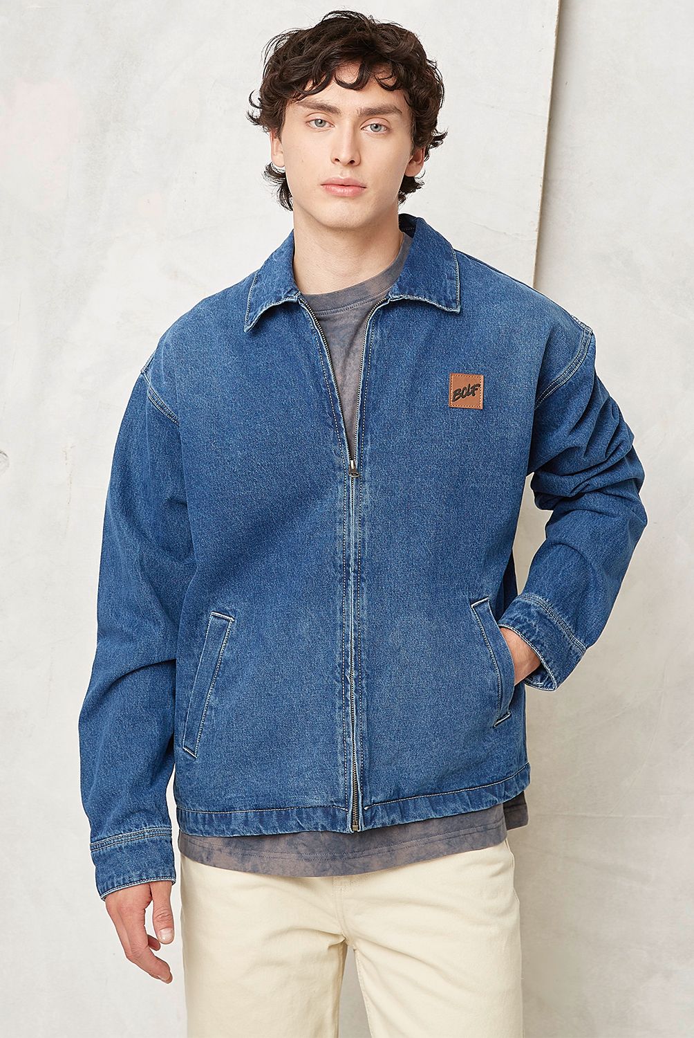 BEARCLIFF - Chaqueta De Jeans Hombre Bearcliff
