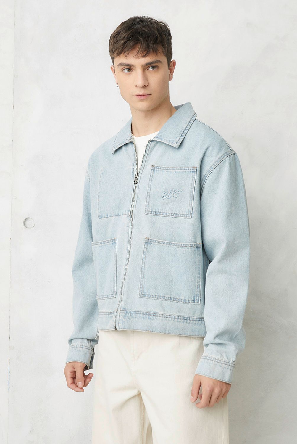 BEARCLIFF - Chaqueta De Jeans Hombre Bearcliff