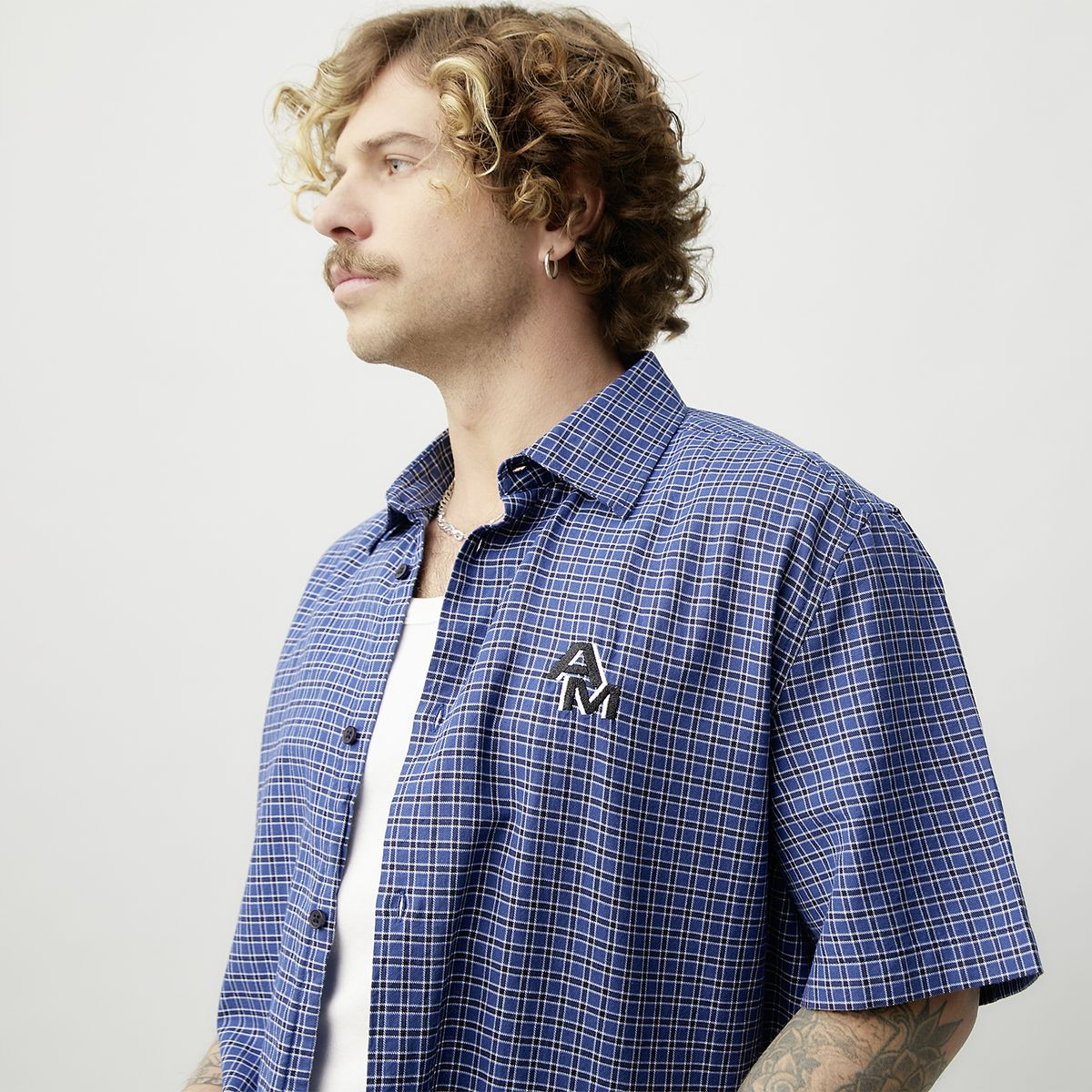 AMERICANINO - Camisa Casual Manga Corta Hombre Americanino