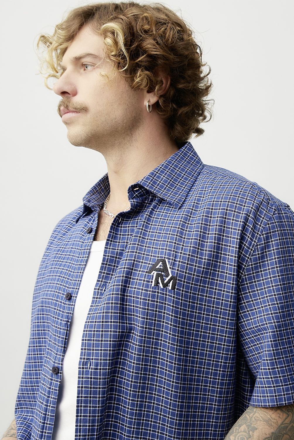 AMERICANINO - Camisa Casual Manga Corta Hombre Americanino