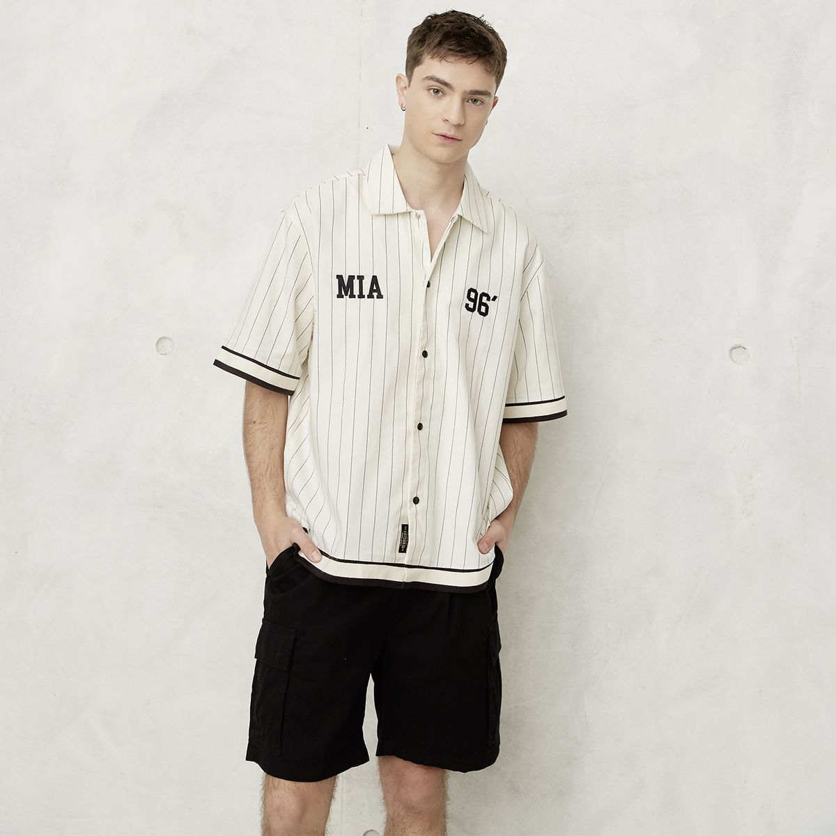 BEARCLIFF - Camisa Casual Manga Corta Hombre Bearcliff