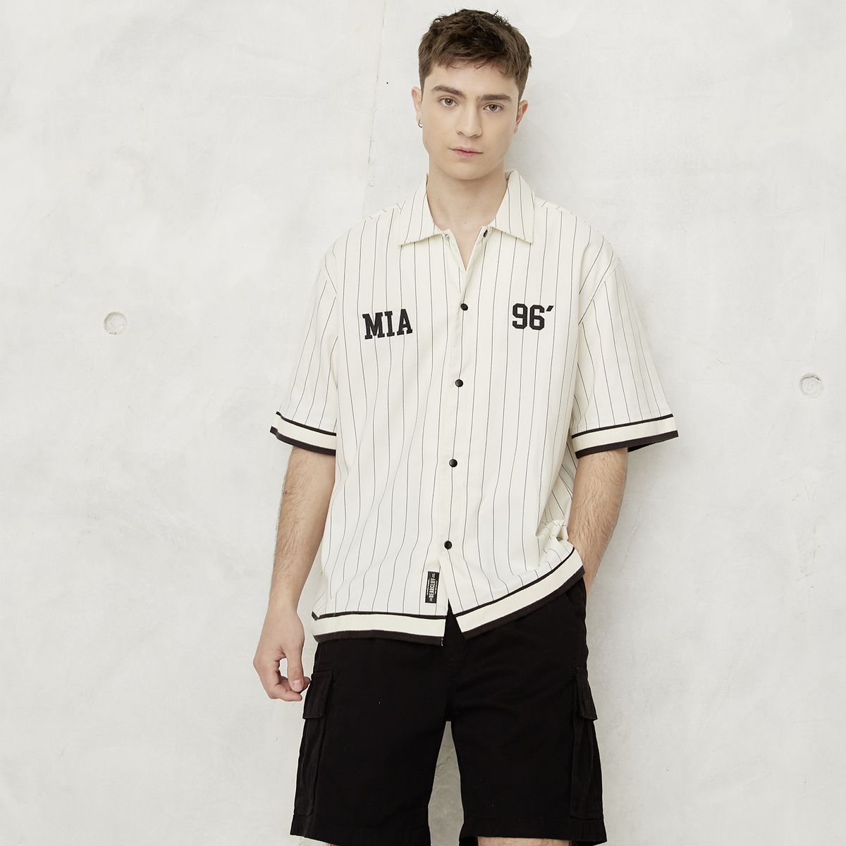 BEARCLIFF - Camisa Casual Manga Corta Hombre Bearcliff