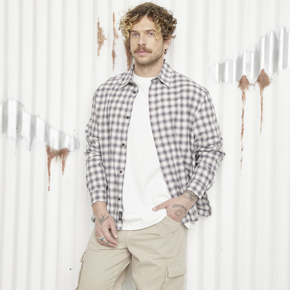 AMERICANINO - Camisa Casual Hombre Americanino