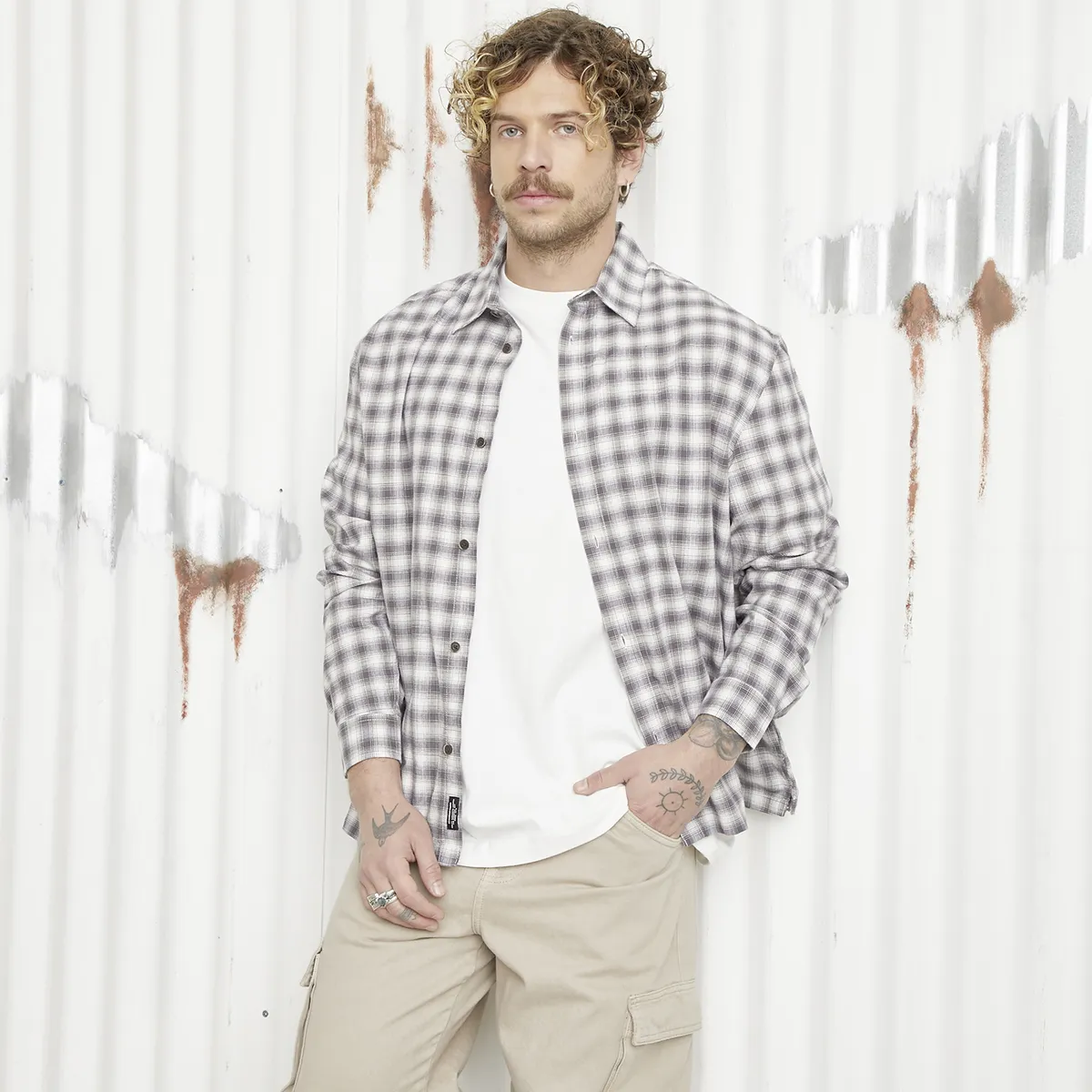 AMERICANINO - Camisa Casual Hombre Americanino