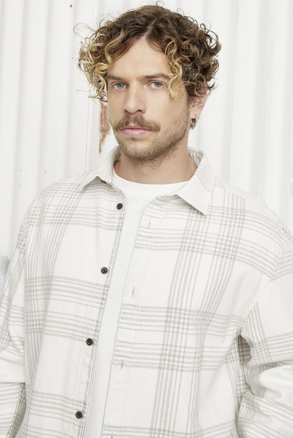 AMERICANINO - Camisa Casual Manga Larga Hombre Americanino