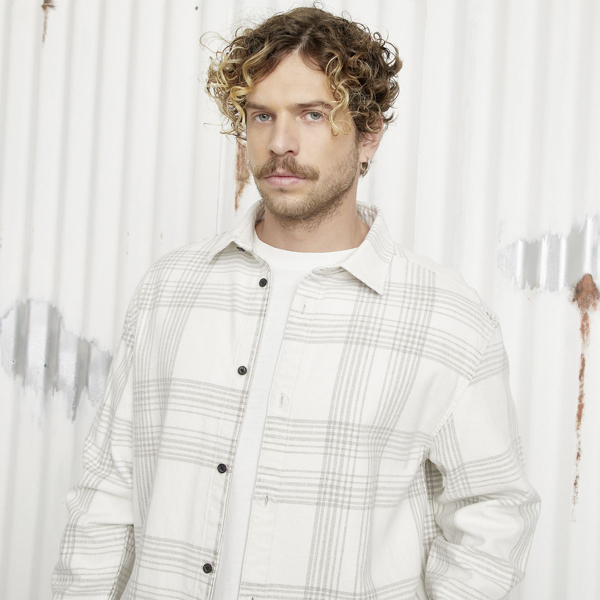 AMERICANINO - Camisa Casual Manga Larga Hombre Americanino