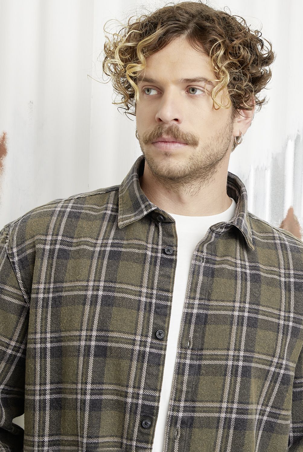 AMERICANINO - Camisa Casual Manga Larga Hombre Americanino