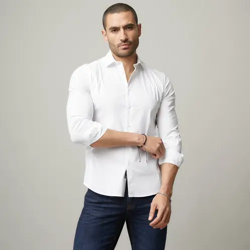 MOSSIMO - Camisa Manga Larga Hombre