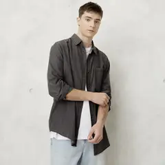 BEARCLIFF - Camisa Casual Manga Larga Hombre