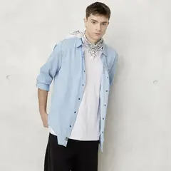 BEARCLIFF - Camisa Casual Manga Larga Hombre