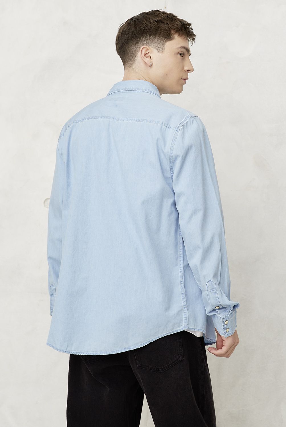 BEARCLIFF - Camisa Casual Manga Larga Hombre Bearcliff