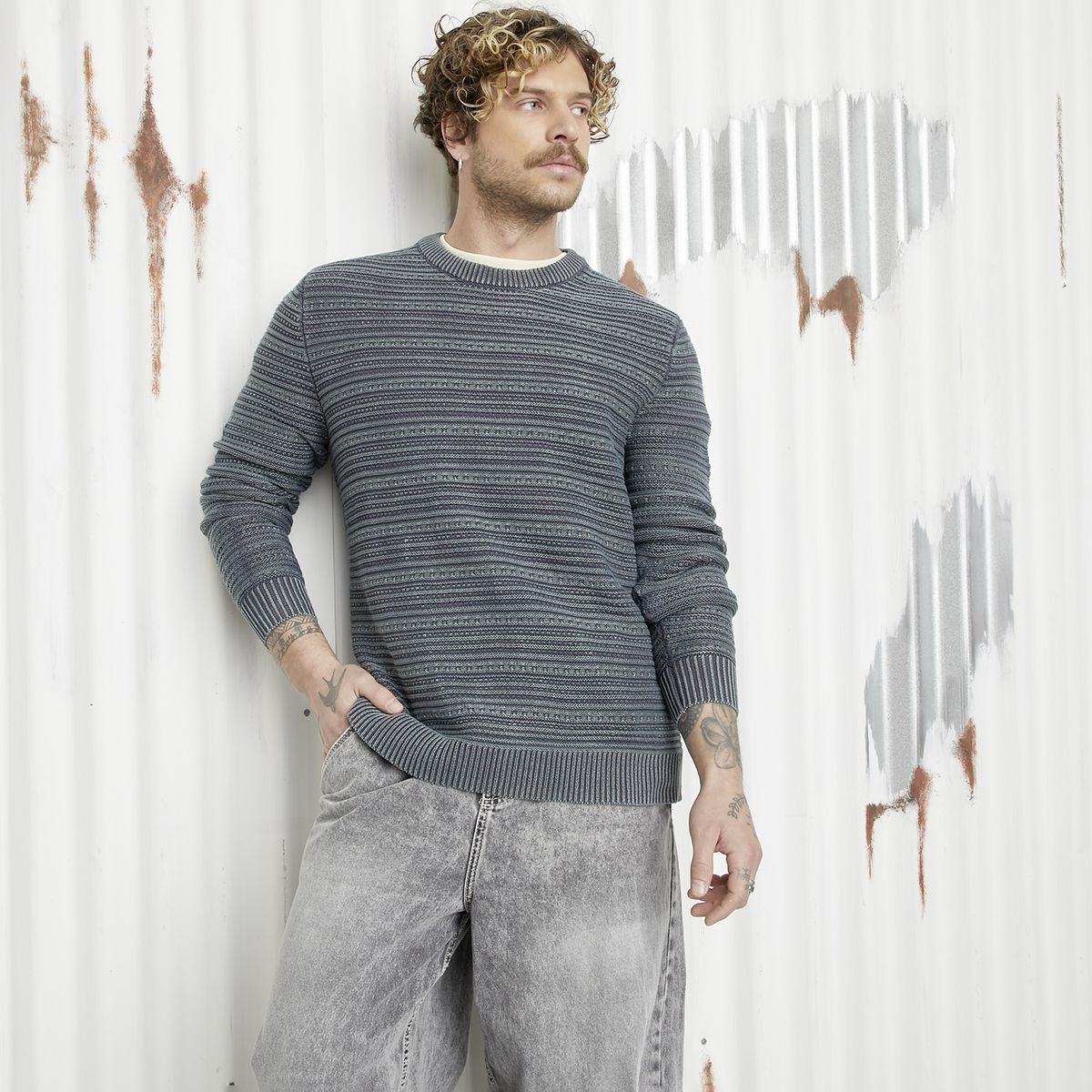 AMERICANINO - Sweater Manga Larga Hombre Americanino