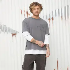 AMERICANINO - Polera Manga Corta Hombre
