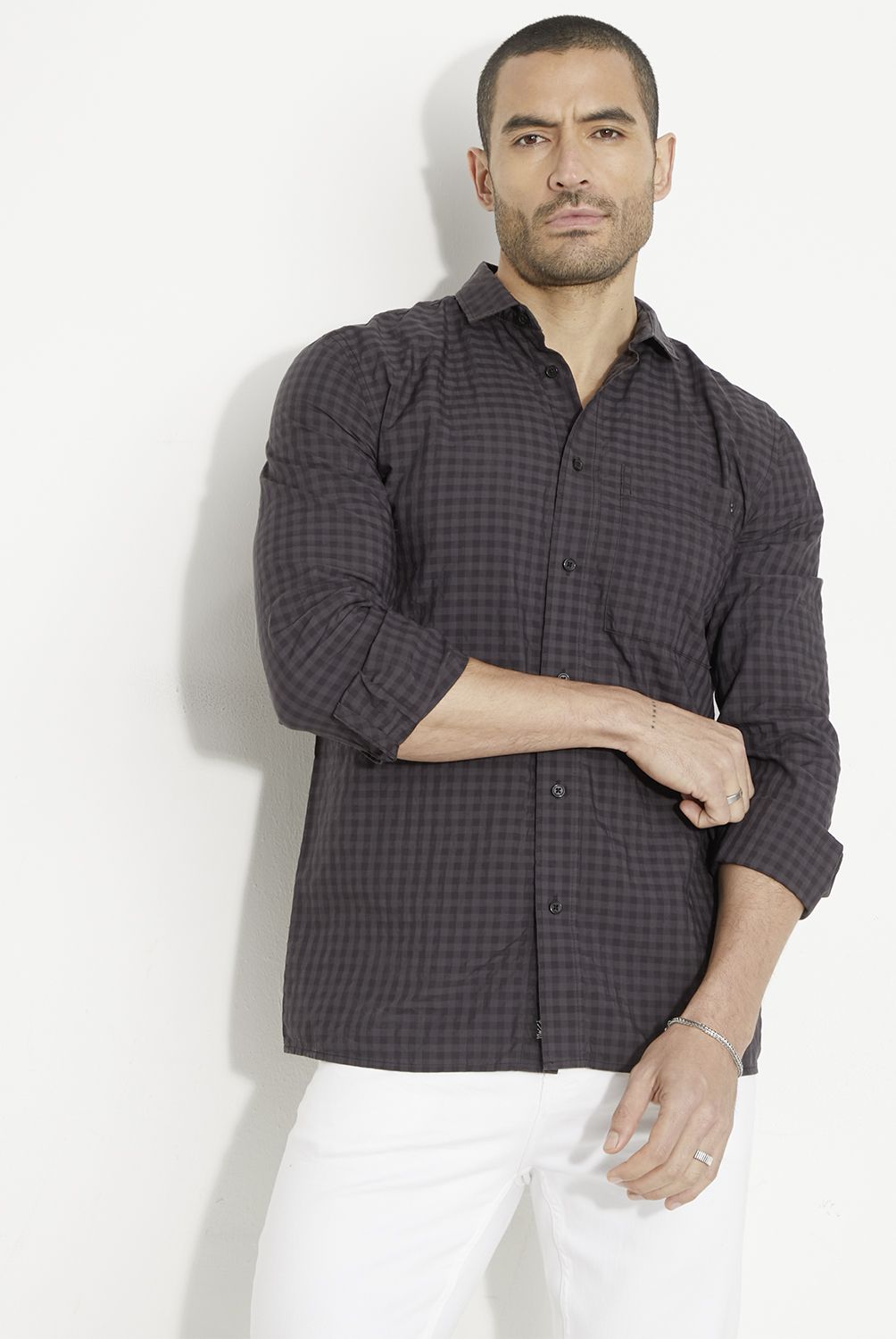 MOSSIMO - Camisa Casual Manga Larga Hombre Mossimo