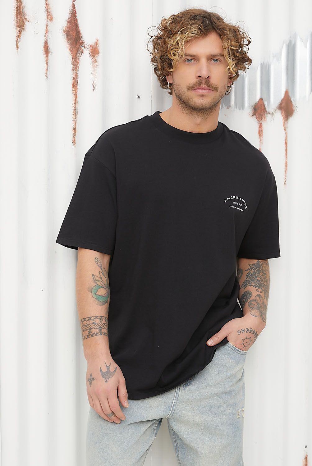 AMERICANINO - Polera Manga Corta Hombre Americanino