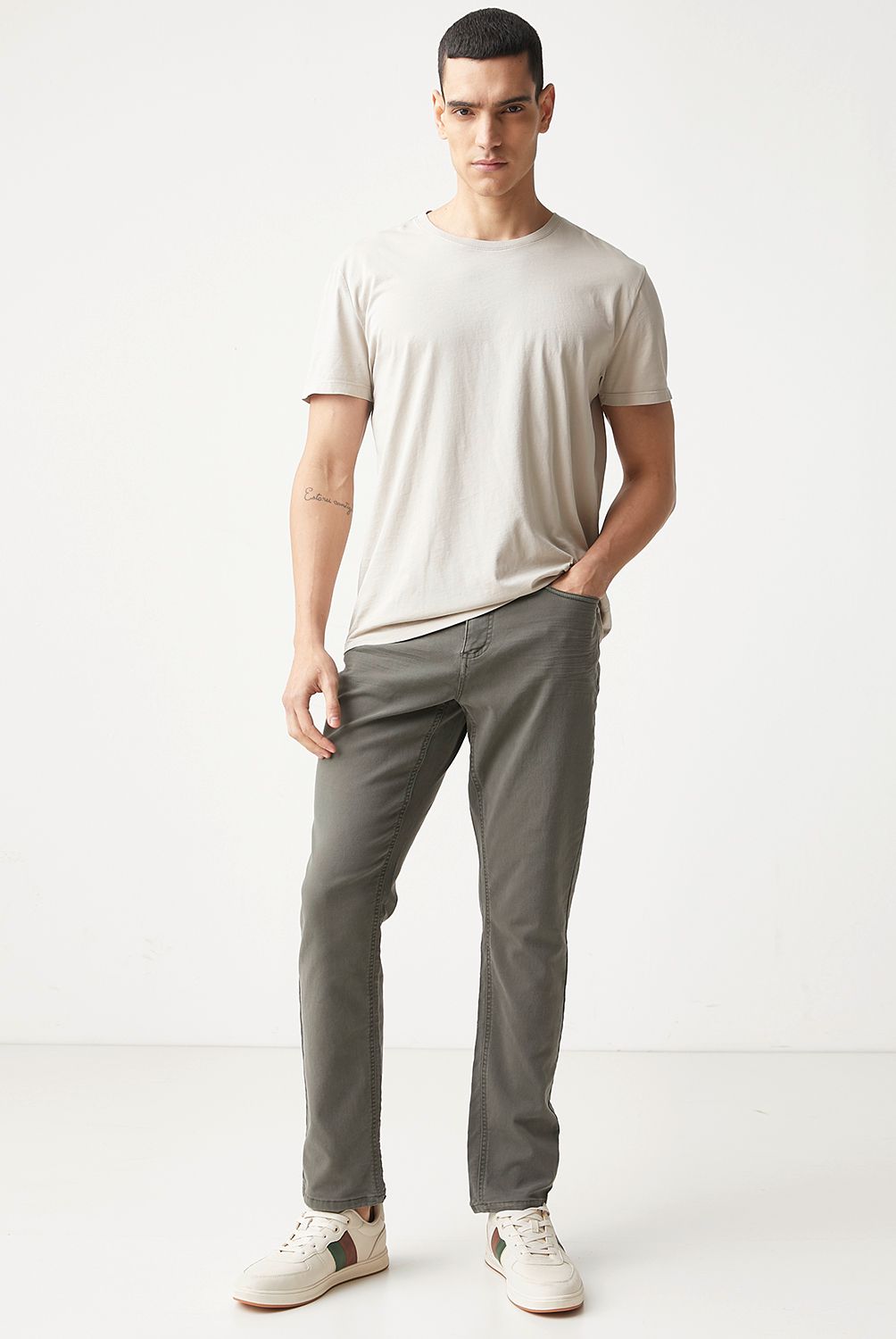 BASEMENT - Pantalón 5 Bolsillos Slim Hombre Basement