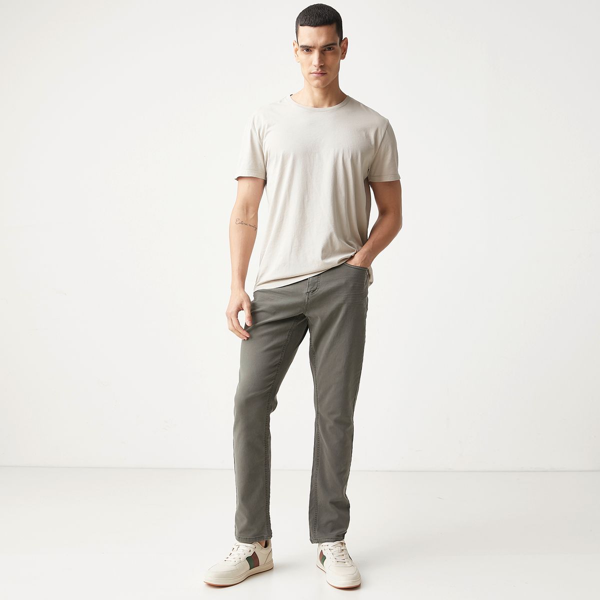 BASEMENT - Pantalón 5 Bolsillos Slim Hombre Basement