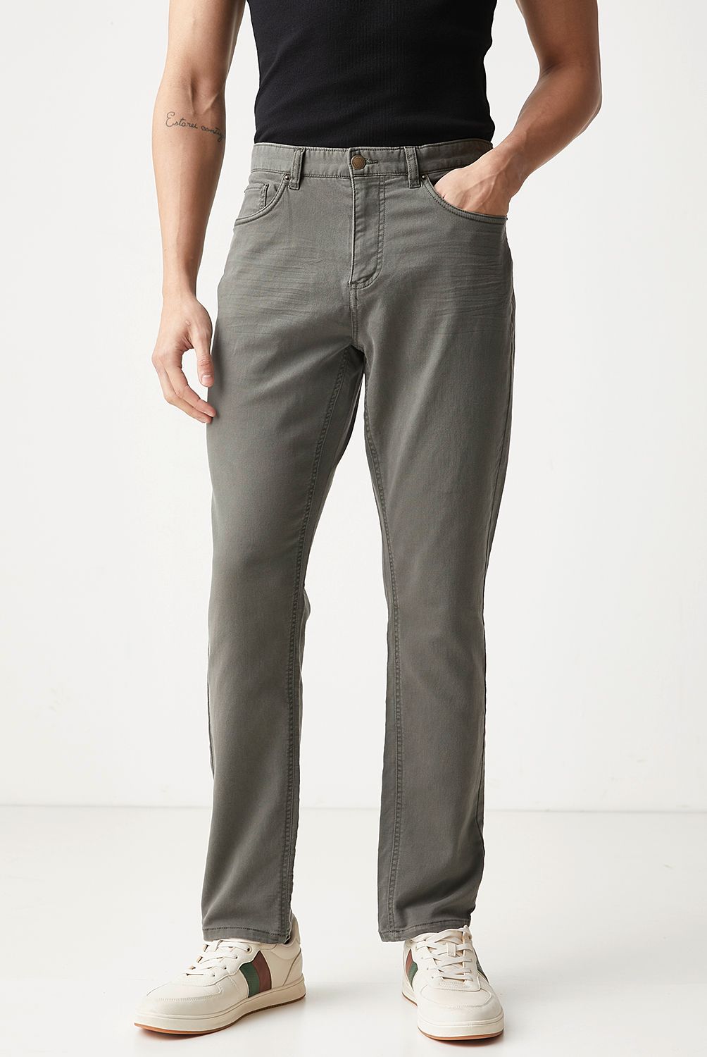 BASEMENT - Pantalón 5 Bolsillos Slim Hombre Basement