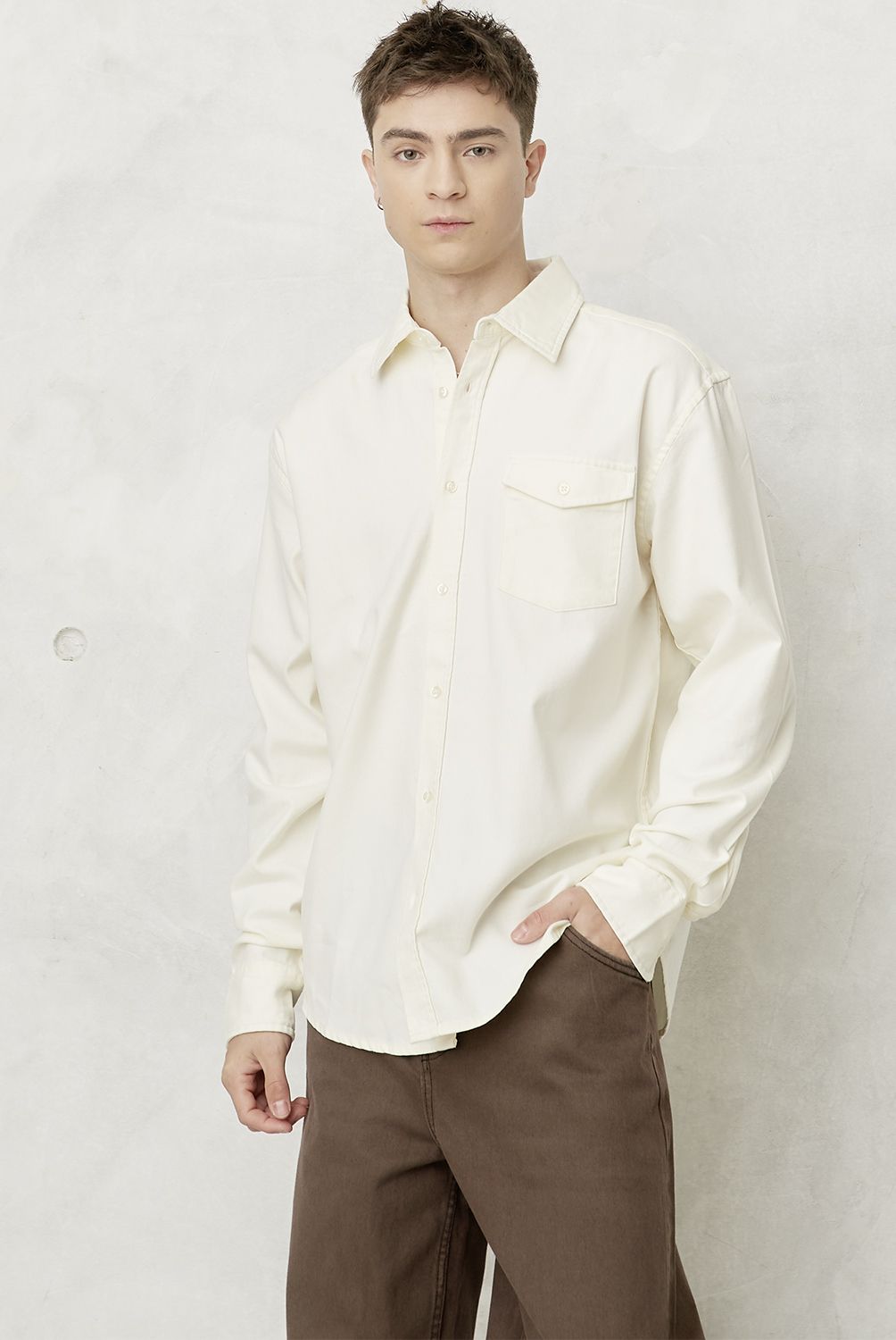 BEARCLIFF - Camisa Casual Manga Larga Hombre Bearcliff