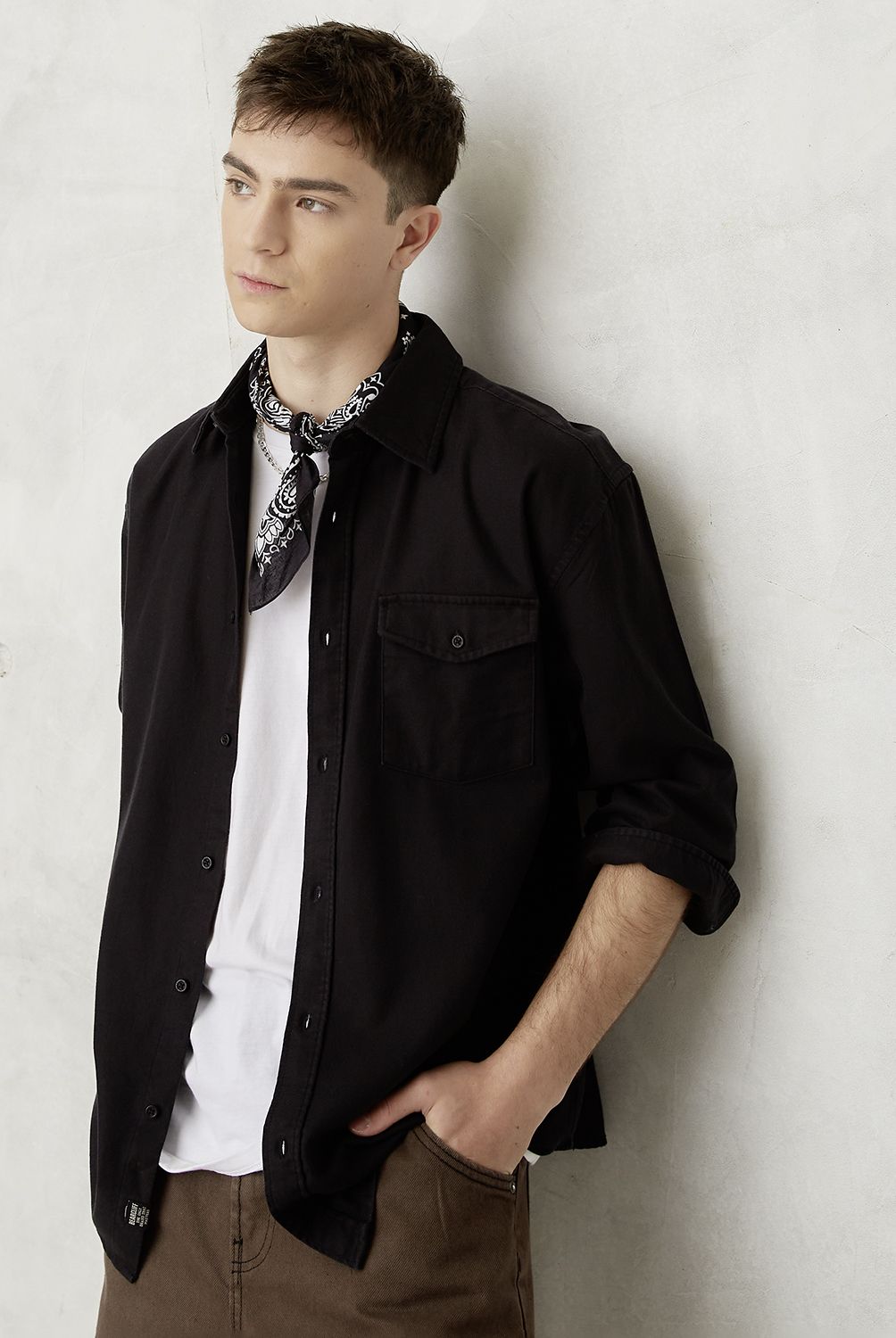 BEARCLIFF - Camisa Casual Manga Larga Hombre Bearcliff